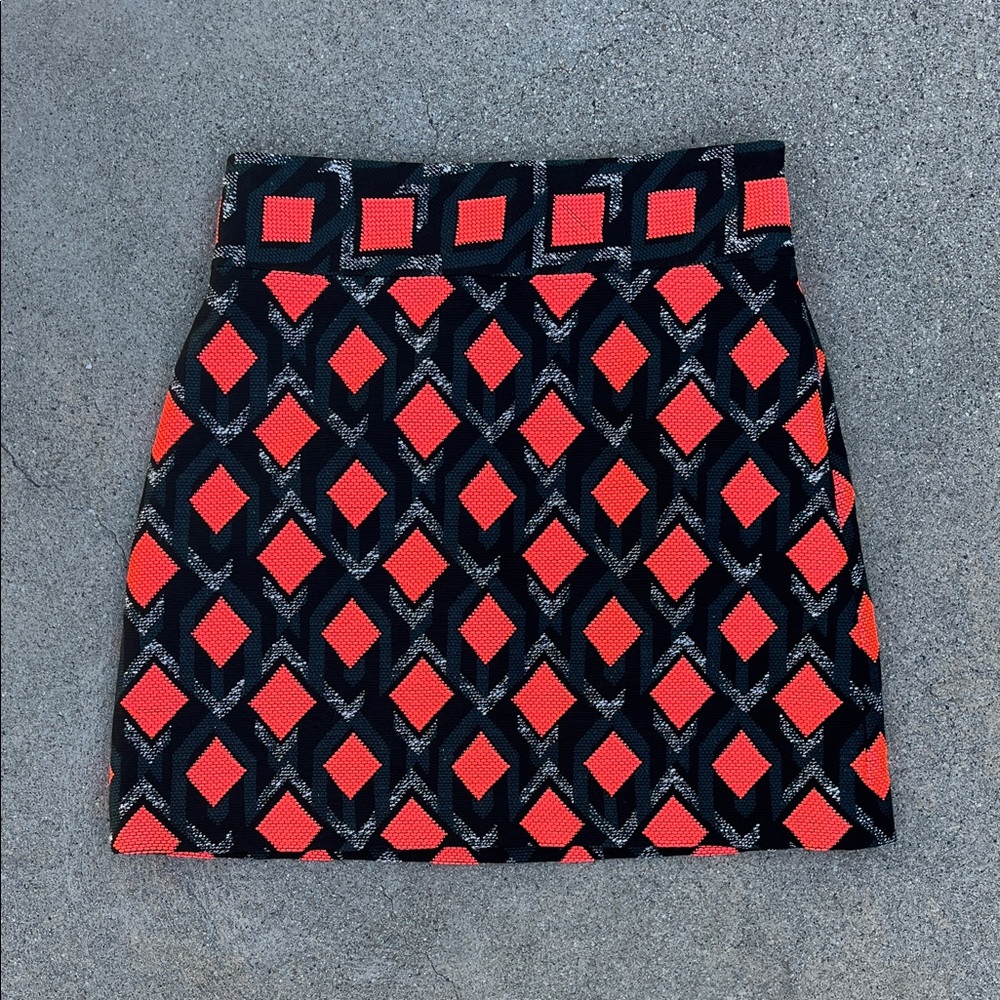 NWT Milly Diamond Jaquard A-Line Skirt Size 4